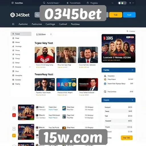 Análise da interface do usuário no site 0345bet